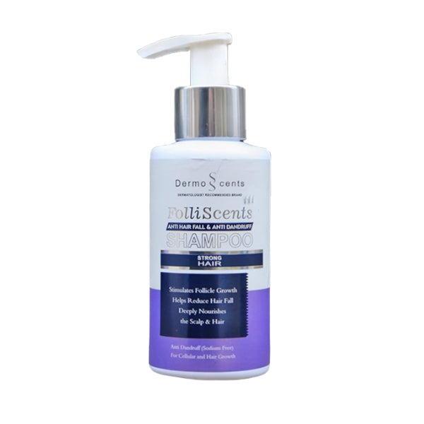 Folliscents Anti Hair Fall & Anti Dandruff Shampoo with Climbazole, Biotin & Zinc Pyrithione | Hair Growth & Scalp Care