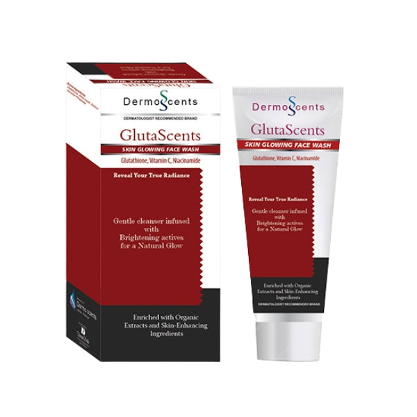 GlutaScents Skin Glowing Face Wash 75ml with Glutathione, Vitamin C & Niacinamide