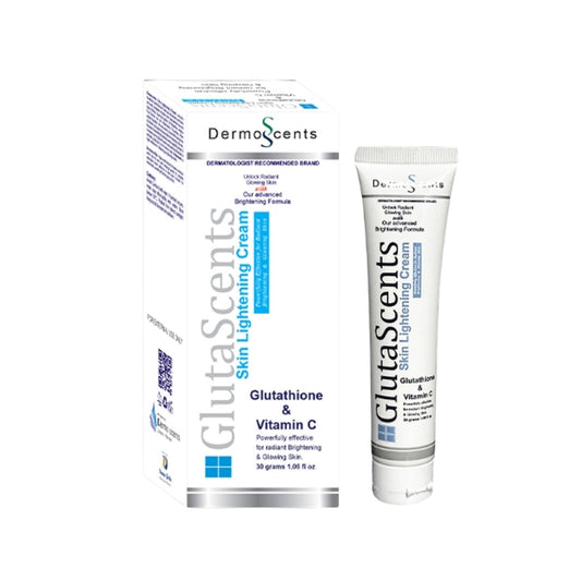 GlutaScents Skin Lightening Cream 30g – Glutathione & Vitamin C Brightening Cream Best Skin whitening Cream